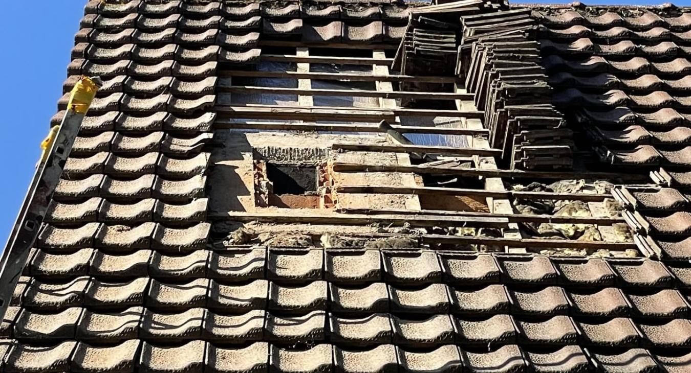 Démolition de cheminée